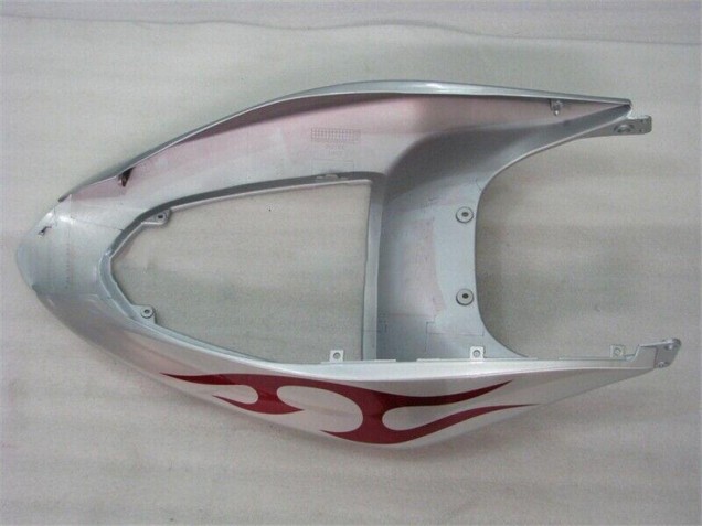 Carene Kawasaki ZX6R 05-06 - Argento Rosso Fiammas