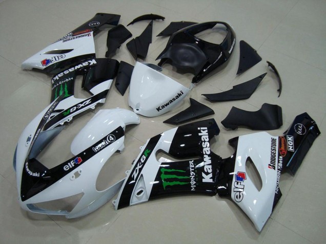 Carene Kawasaki ZX6R 05-06 - Bianco Monster Carene Kawasaki ZX6R 05-06 - Bianco Monster