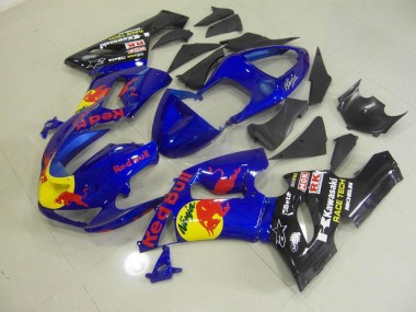 Carene Kawasaki ZX6R 05-06 - Blu Red Bull