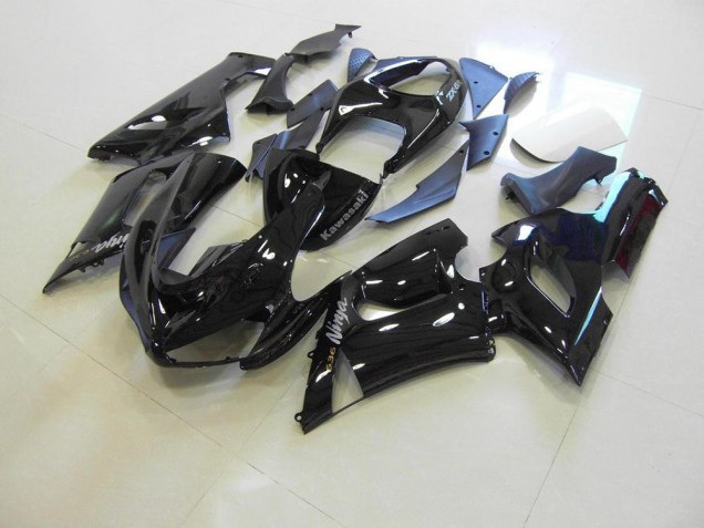 Carene Kawasaki ZX6R 05-06 - Lucido Nero Argento Decalcomanie Carene Kawasaki ZX6R 05-06 - Lucido Nero Argento Decalcomanie