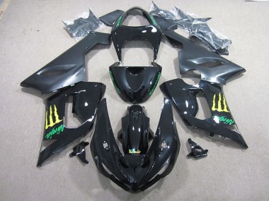 Carene Kawasaki ZX6R 05-06 - Nero Verde Ninja