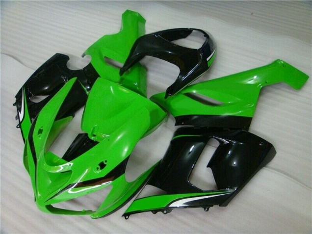 Carene Kawasaki ZX6R 05-06 - Verde Bianco Nero Carene Kawasaki ZX6R 05-06 - Verde Bianco Nero