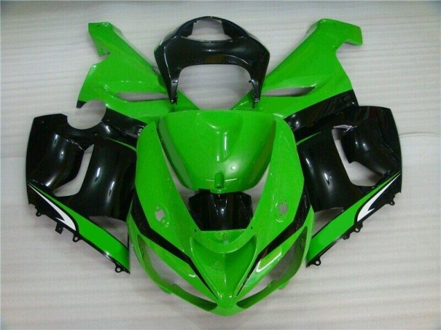 Carene Kawasaki ZX6R 05-06 - Verde Bianco Nero Carene Kawasaki ZX6R 05-06 - Verde Bianco Nero