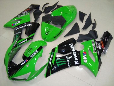 Carene Kawasaki ZX6R 05-06 - Verde Monster
