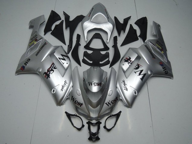 Carene Kawasaki ZX6R 07-08 - Argento West Carene Kawasaki ZX6R 07-08 - Argento West