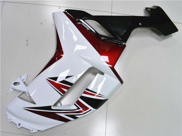 Carene Kawasaki ZX6R 07-08 - Bianco Nero Rosso Carene Kawasaki ZX6R 07-08 - Bianco Nero Rosso