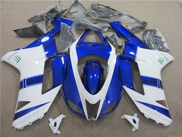 Carene Kawasaki ZX6R 07-08 - Blu Bianco Monster Carene Kawasaki ZX6R 07-08 - Blu Bianco Monster