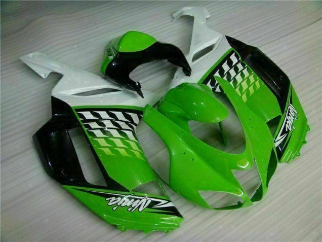 Carene Kawasaki ZX6R 07-08 - Verde Bianco Ninja Carene Kawasaki ZX6R 07-08 - Verde Bianco Ninja