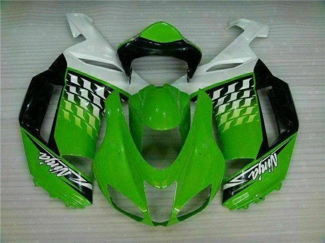 Carene Kawasaki ZX6R 07-08 - Verde Bianco Ninja Carene Kawasaki ZX6R 07-08 - Verde Bianco Ninja