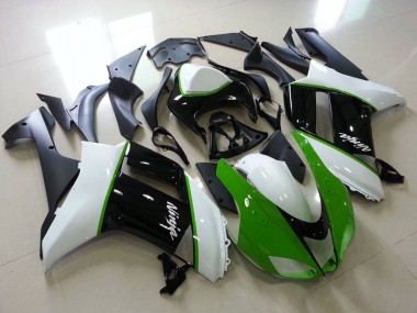 Carene Kawasaki ZX6R 07-08 - Verde Nero Bianco