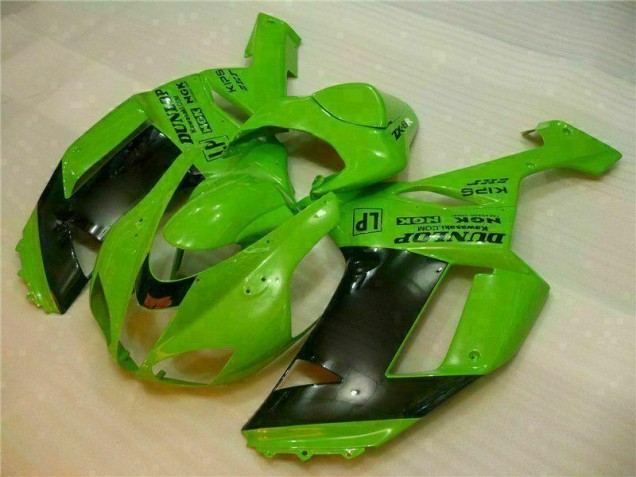 Carene Kawasaki ZX6R 07-08 - Verde Nero Dunlop Carene Kawasaki ZX6R 07-08 - Verde Nero Dunlop