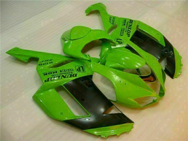 Carene Kawasaki ZX6R 07-08 - Verde Nero Dunlop Carene Kawasaki ZX6R 07-08 - Verde Nero Dunlop