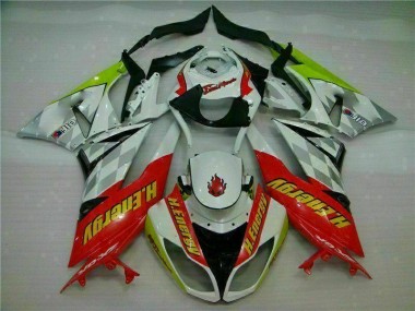 Carene Kawasaki ZX6R 09-12 - Bianco Rosso H. Energy