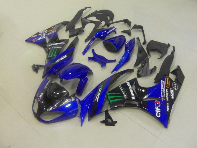 Carene Kawasaki ZX6R 09-12 - Blu Monster