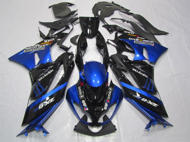 Carene Kawasaki ZX6R 09-12 - Nero Blu Monster Carene Kawasaki ZX6R 09-12 - Nero Blu Monster