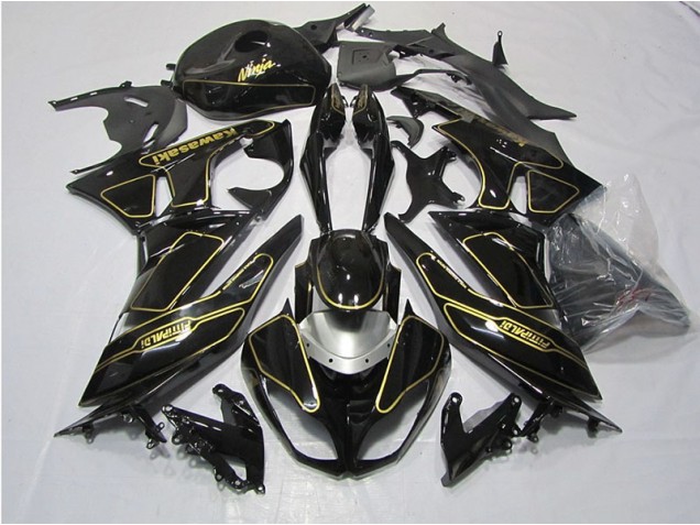 Carene Kawasaki ZX6R 09-12 - Nero Oro Carene Kawasaki ZX6R 09-12 - Nero Oro