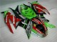 Carene Kawasaki ZX6R 09-12 - Nero Rosso Verdecard Carene Kawasaki ZX6R 09-12 - Nero Rosso Verdecard