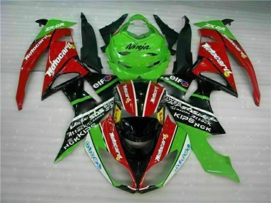 Carene Kawasaki ZX6R 09-12 - Nero Rosso Verdecard