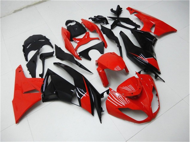 Carene Kawasaki ZX6R 09-12 - Rosso Nero Carene Kawasaki ZX6R 09-12 - Rosso Nero