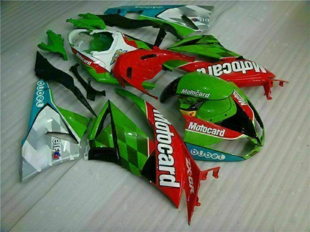 Carene Kawasaki ZX6R 09-12 - Rosso Verdecard Carene Kawasaki ZX6R 09-12 - Rosso Verdecard