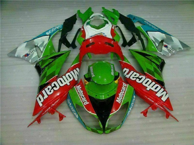 Carene Kawasaki ZX6R 09-12 - Rosso Verdecard Carene Kawasaki ZX6R 09-12 - Rosso Verdecard