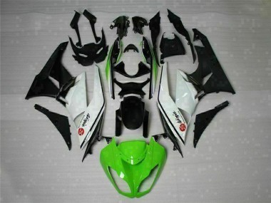 Carene Kawasaki ZX6R 09-12 - Verde Nero Bianco 25