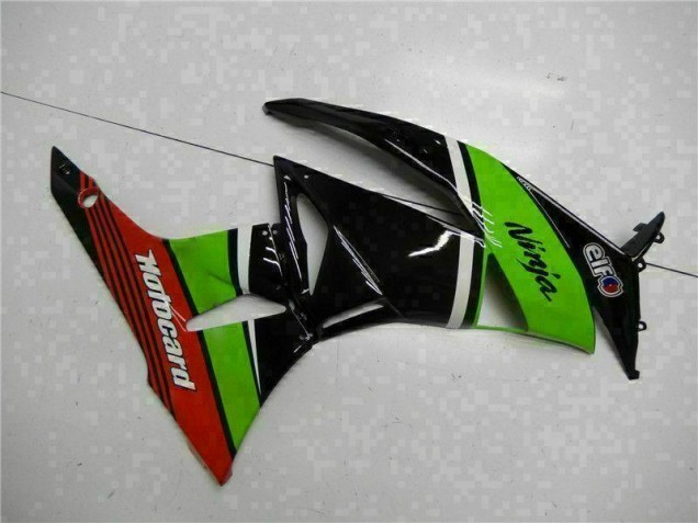 Carene Kawasaki ZX6R 09-12 - Verde Nero Rosso Carene Kawasaki ZX6R 09-12 - Verde Nero Rosso