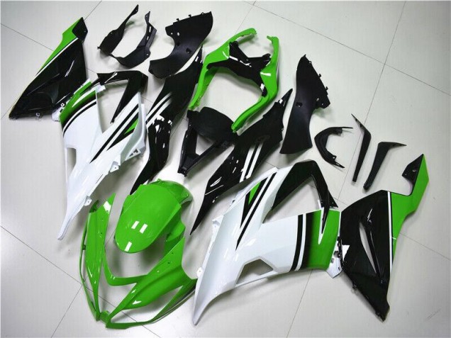 Carene Kawasaki ZX6R 13-18 - Verde Bianco Nero Carene Kawasaki ZX6R 13-18 - Verde Bianco Nero