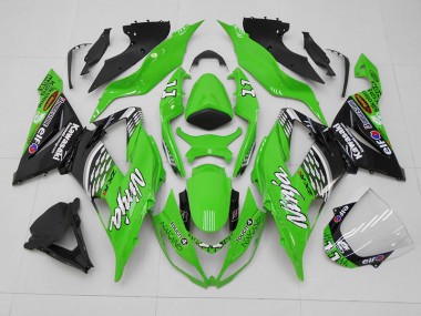Carene Kawasaki ZX6R 13-18 - Verde Nero 11