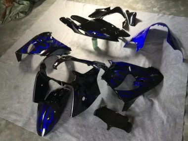 Carene Kawasaki ZX9R 00-01 - Lucido Nero Blu Fiamma