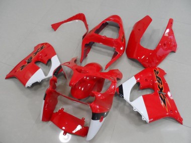 Carene Kawasaki ZX9R 00-01 - Rosso & Bianco