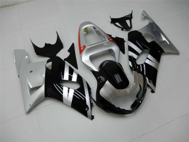 Carene & Plastica Suzuki GSXR 600 / 750 K1 K2 K3 01-03 - Nero Argento