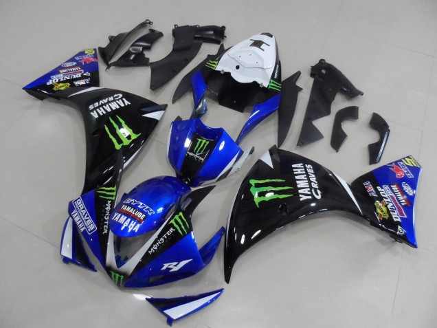 Carene & Plastica Yamaha R1 09-11 - Blu Nero Monster Carene & Plastica Yamaha R1 09-11 - Blu Nero Monster