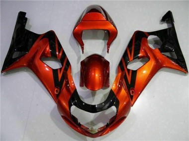 Carene Suzuki GSXR 1000 K1 00-02 - Arancia Nero