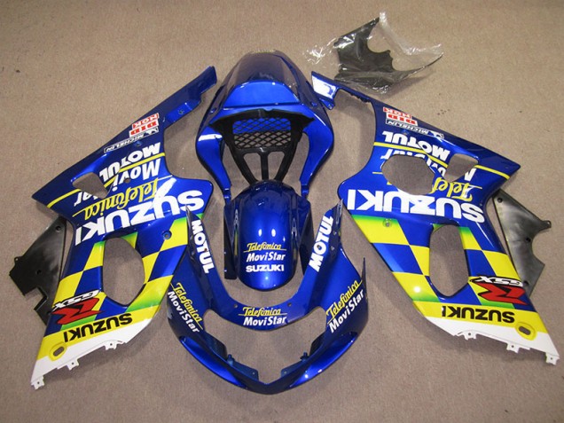 Carene Suzuki GSXR 1000 K1 00-02 - Blu Giallo Telefumica Movistar Carene Suzuki GSXR 1000 K1 00-02 - Blu Giallo Telefumica Movistar