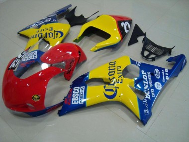 Carene Suzuki GSXR 1000 K1 00-02 - Rosso Giallo Blu Corona Corsa