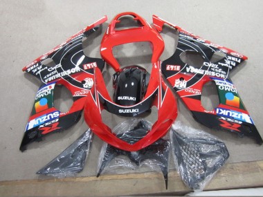 Carene Suzuki GSXR 1000 K1 00-02 - Rosso Nero Denso