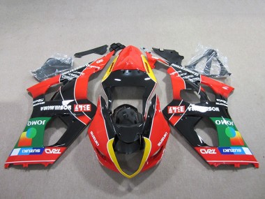 Carene Suzuki GSXR 1000 K3 03-04 - Rosso Verde Nero