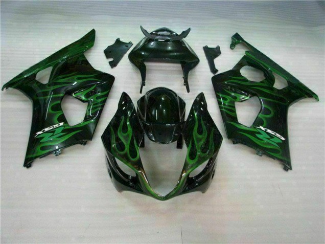 Carene Suzuki GSXR 1000 K3 03-04 - Verde Nero Carene Suzuki GSXR 1000 K3 03-04 - Verde Nero