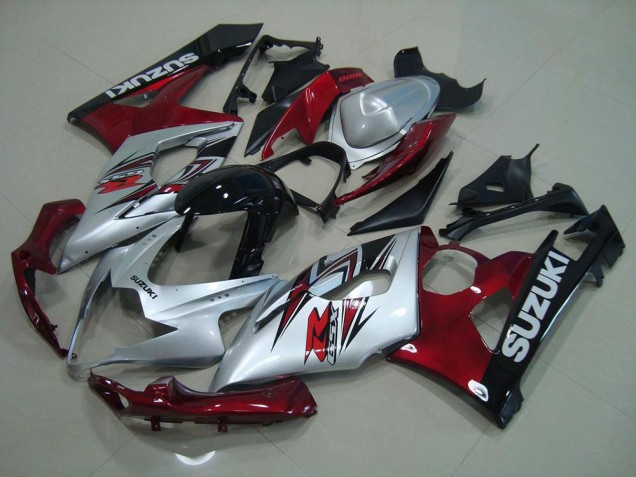 Carene Suzuki GSXR 1000 K5 05-06 - Argento Rosso Carene Suzuki GSXR 1000 K5 05-06 - Argento Rosso