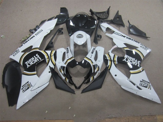 Carene Suzuki GSXR 1000 K5 05-06 - Bianco Lucky Strike Nero Motul Carene Suzuki GSXR 1000 K5 05-06 - Bianco Lucky Strike Nero Motul