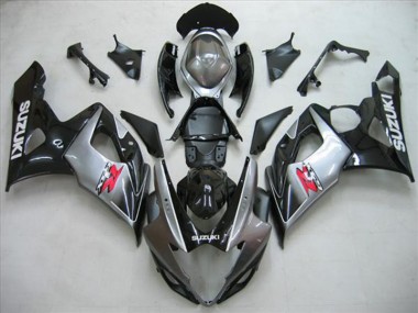 Carene Suzuki GSXR 1000 K5 05-06 - Nero Argento Grigio