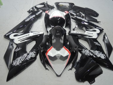 Carene Suzuki GSXR 1000 K5 05-06 - Nero Bianco Faro
