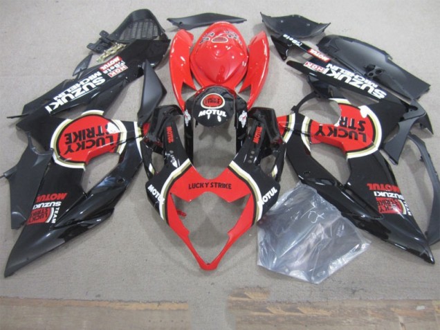 Carene Suzuki GSXR 1000 K5 05-06 - Nero Lucky Strike Rosso Motul Carene Suzuki GSXR 1000 K5 05-06 - Nero Lucky Strike Rosso Motul