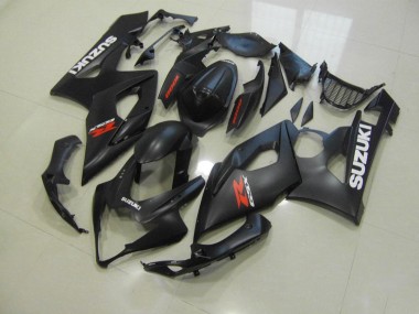 Carene Suzuki GSXR 1000 K5 05-06 - Nero Opaco con Bianco Decalcomanie