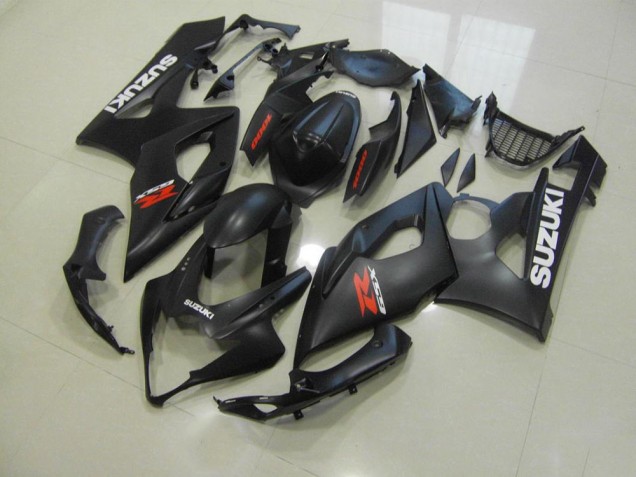 Carene Suzuki GSXR 1000 K5 05-06 - Nero Opaco con Bianco Decalcomanie Carene Suzuki GSXR 1000 K5 05-06 - Nero Opaco con Bianco Decalcomanie