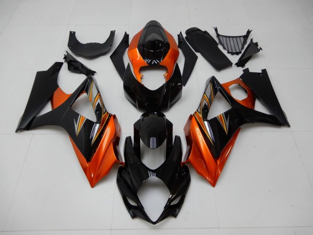 Carene Suzuki GSXR 1000 K7 07-08 - Arancia Nero Carene Suzuki GSXR 1000 K7 07-08 - Arancia Nero