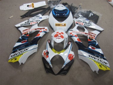 Carene Suzuki GSXR 1000 K7 07-08 - Bianco Blu Dark Dog