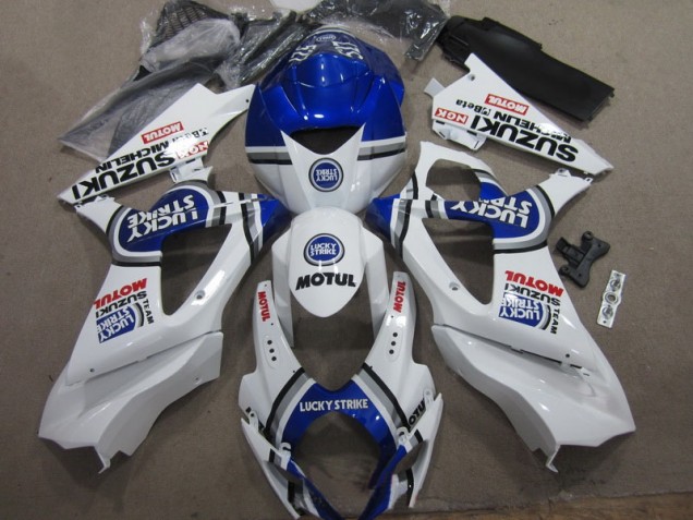 Carene Suzuki GSXR 1000 K7 07-08 - Bianco Blu Lucky Strike Rosso Motul Carene Suzuki GSXR 1000 K7 07-08 - Bianco Blu Lucky Strike Rosso Motul