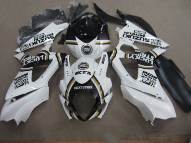 Carene Suzuki GSXR 1000 K7 07-08 - Bianco Lucky Strike Nero Motul